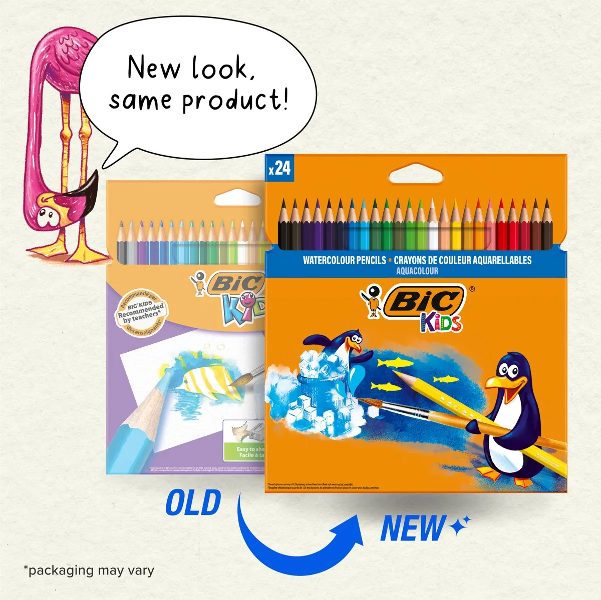 Bic Kids Aquacouleur Aquarelpotloden - 24 Stuks Multicolor