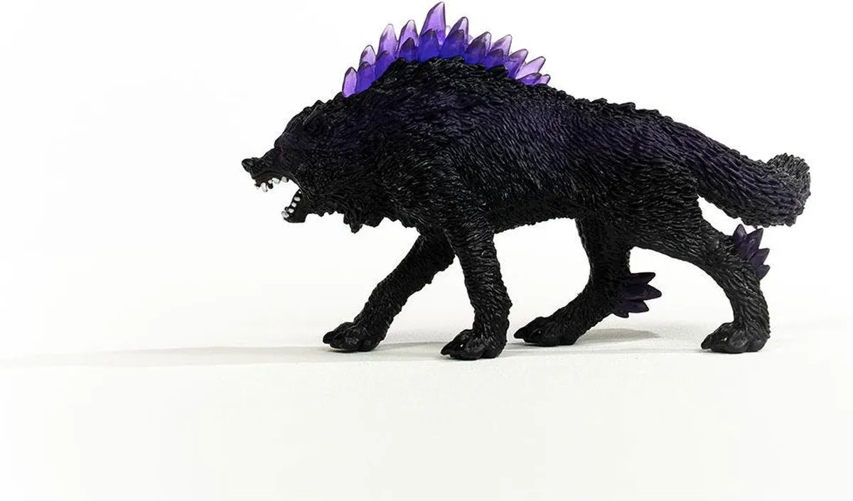 Schleich Eldrador Creatures Schaduwwolf Speelfiguur 42554 - Zwart/Paars