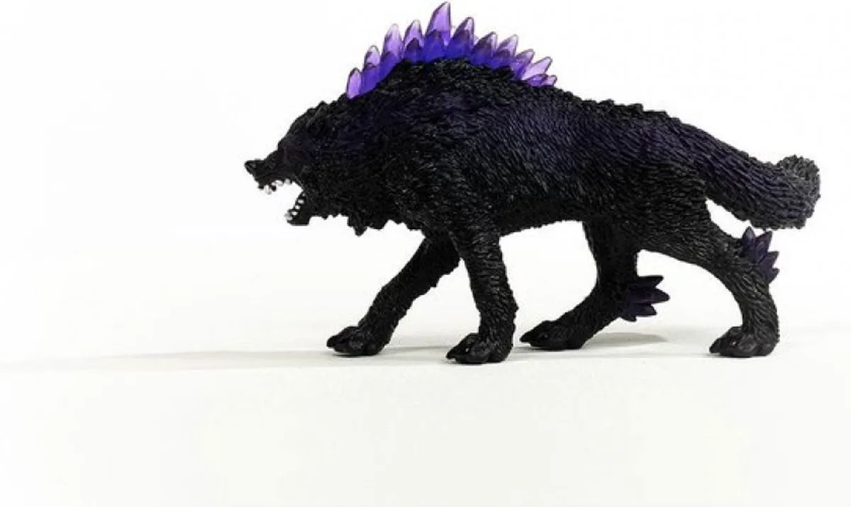 Schleich Eldrador Creatures Schaduwwolf Speelfiguur 42554 - Zwart/Paars