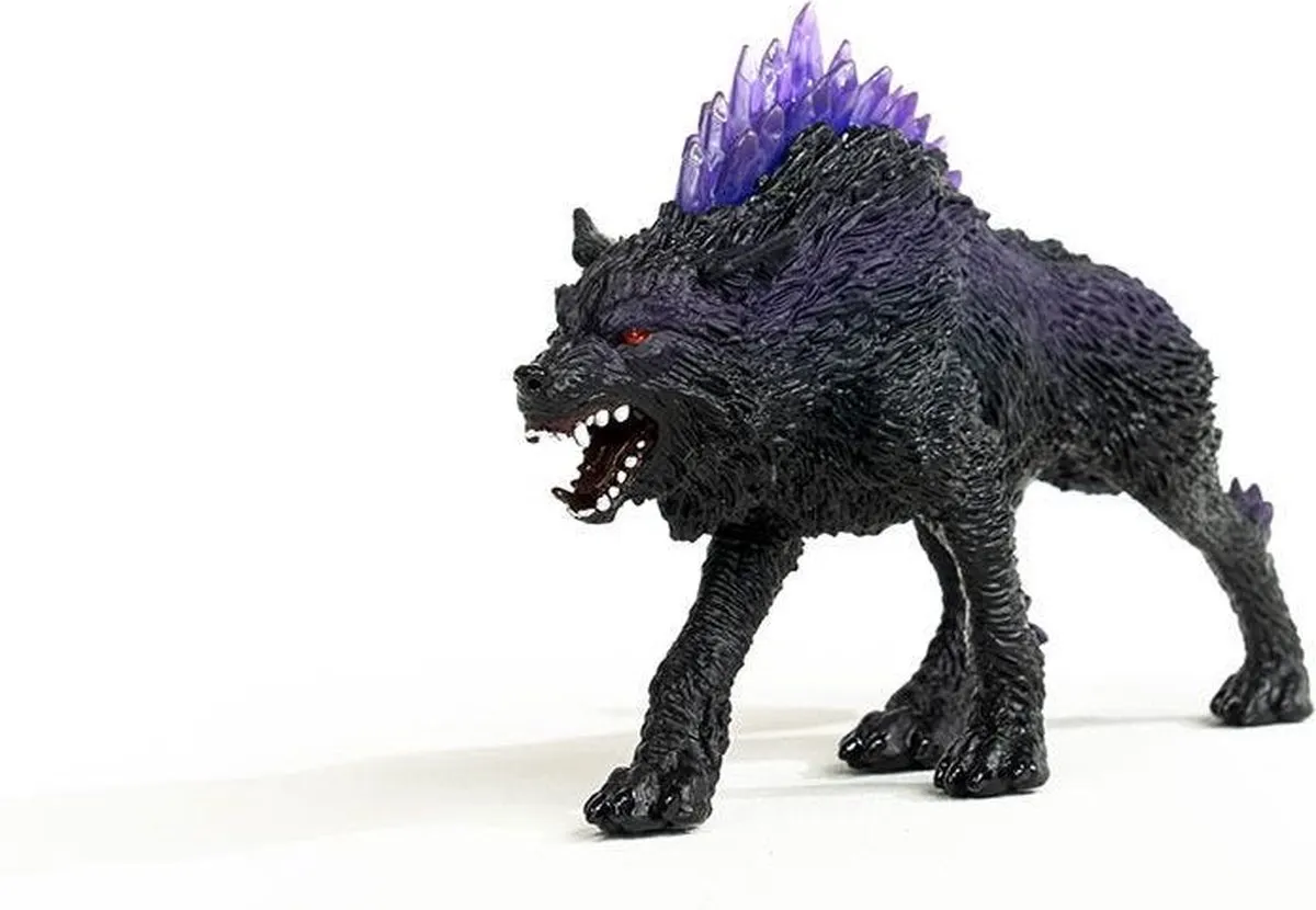 Schleich Eldrador Creatures Schaduwwolf Speelfiguur 42554 - Zwart/Paars