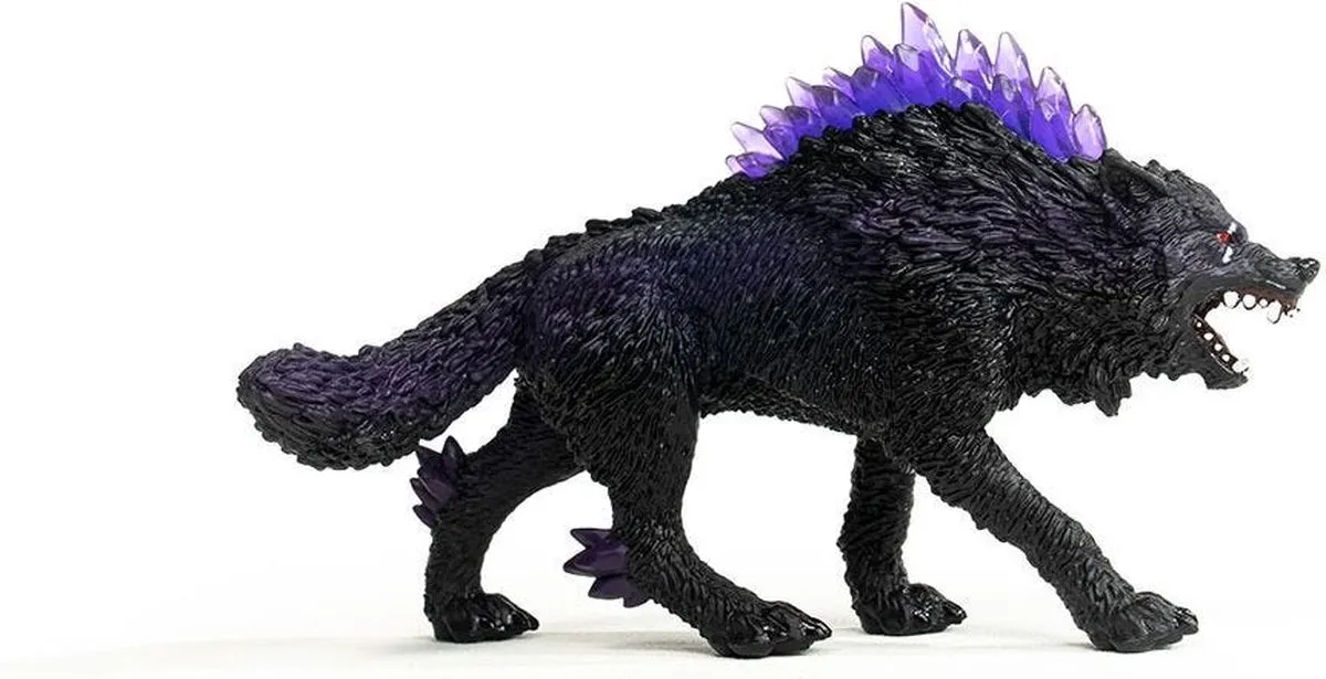 Schleich Eldrador Creatures Schaduwwolf Speelfiguur 42554 - Zwart/Paars
