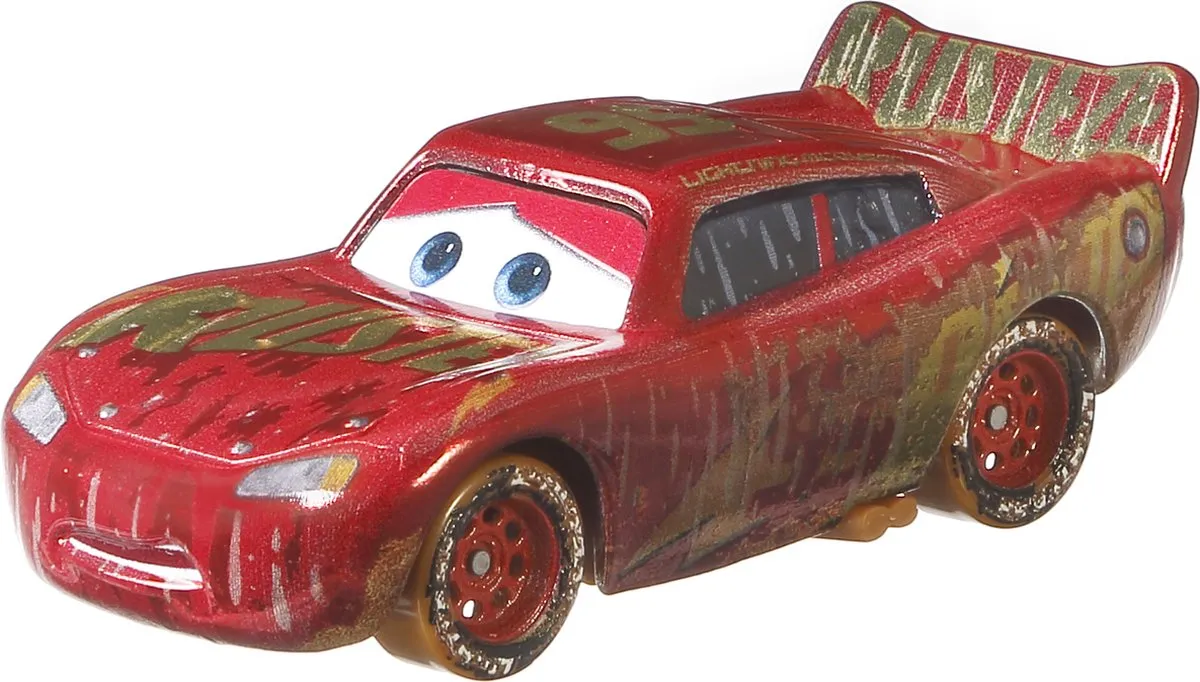 Mattel Disney Pixar Cars Muddy Lightning McQueen GKB35 Auto - Meerkleurig