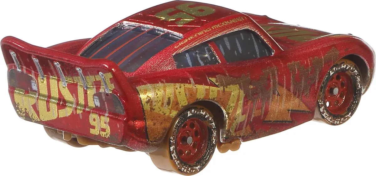Mattel Disney Pixar Cars Muddy Lightning McQueen GKB35 Auto - Meerkleurig