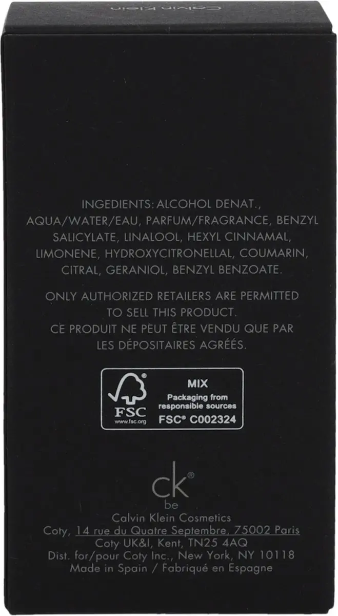 Calvin Klein CK Be Eau de Toilette 50ml
