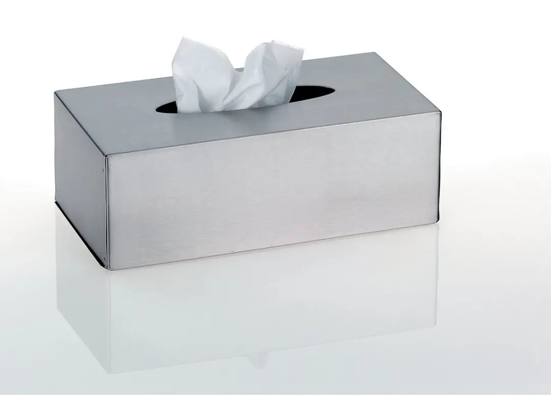 Kela Clean Tissuebox met Wandbevestiging - Zilver - afbeelding 2 van 6