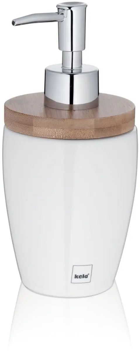 Kela Natura Zeepdispenser 0.35L - Wit - afbeelding 2 van 6