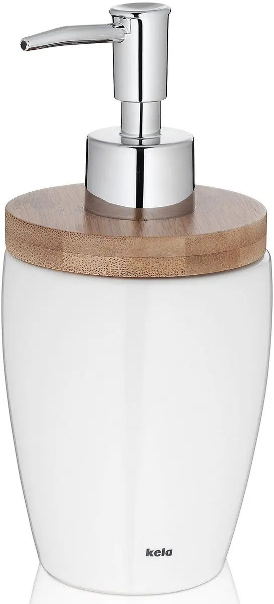 Kela Natura Zeepdispenser 0.35L - Wit - afbeelding 6 van 6
