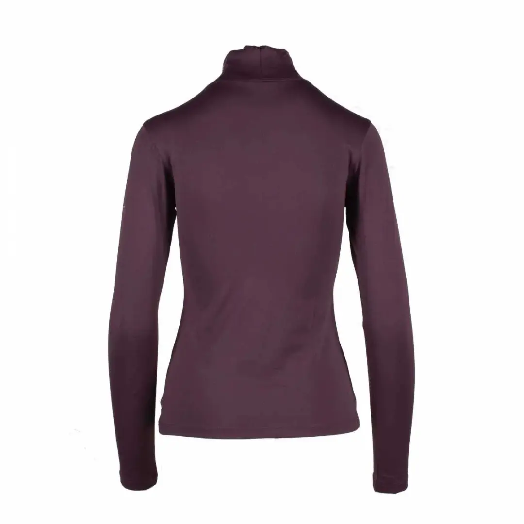 Mondoni Mock Shirt S - Bordeaux
