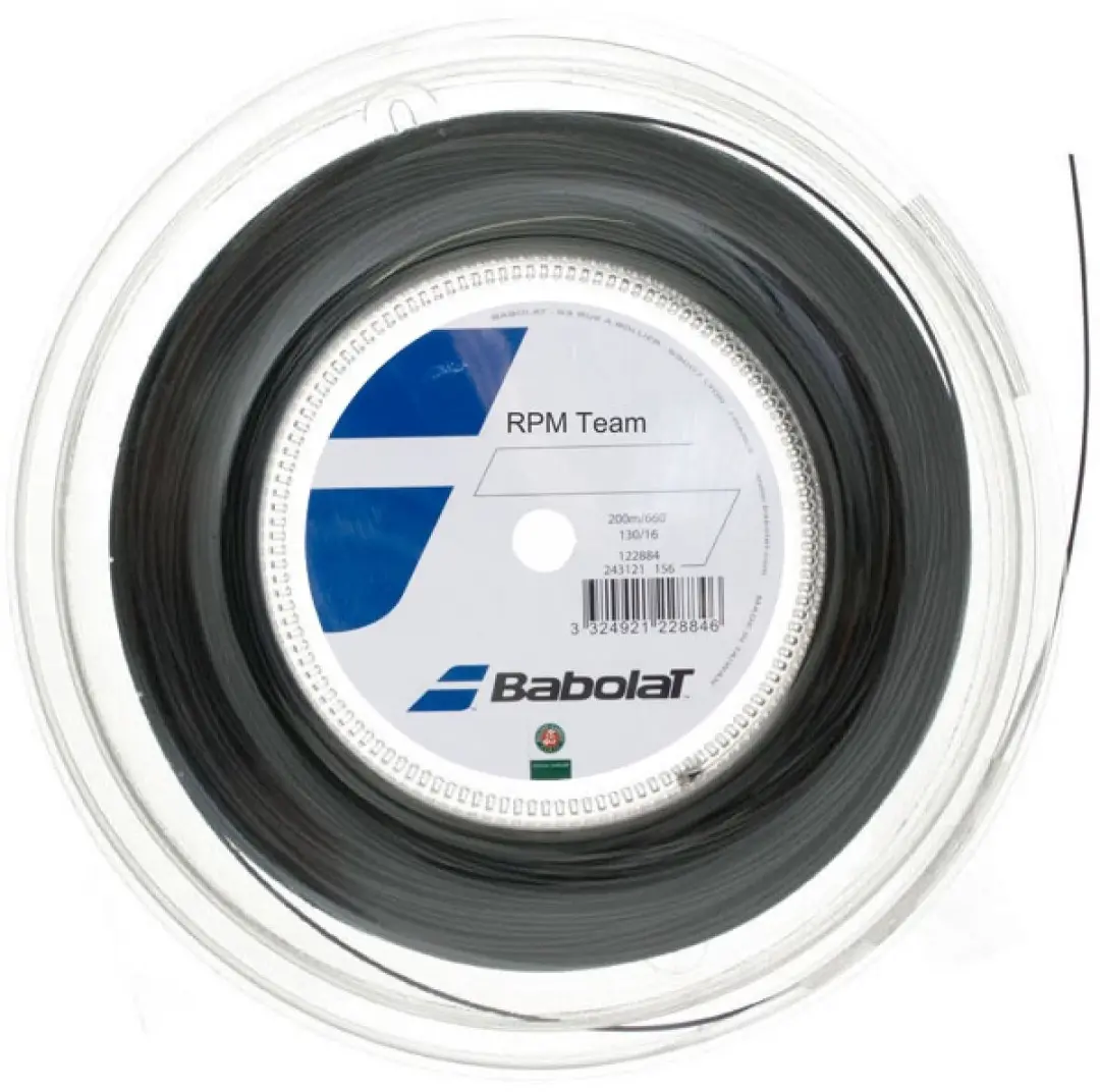 Babolat RPM Team 200M Tennisnaar 1.30mm - Zwart - afbeelding 2 van 4