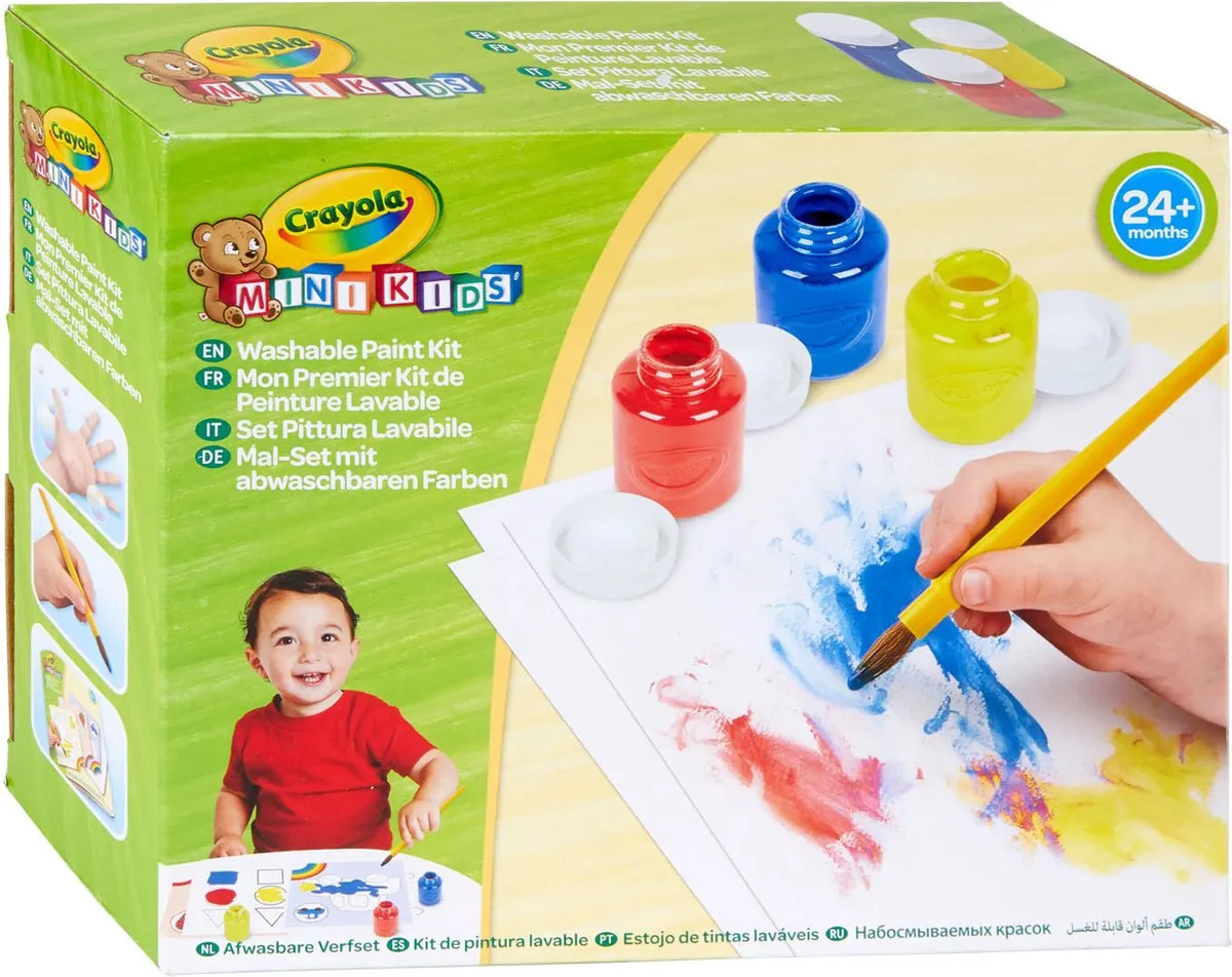 Crayola Mini Kids Uitwasbare Verfset 3-delig