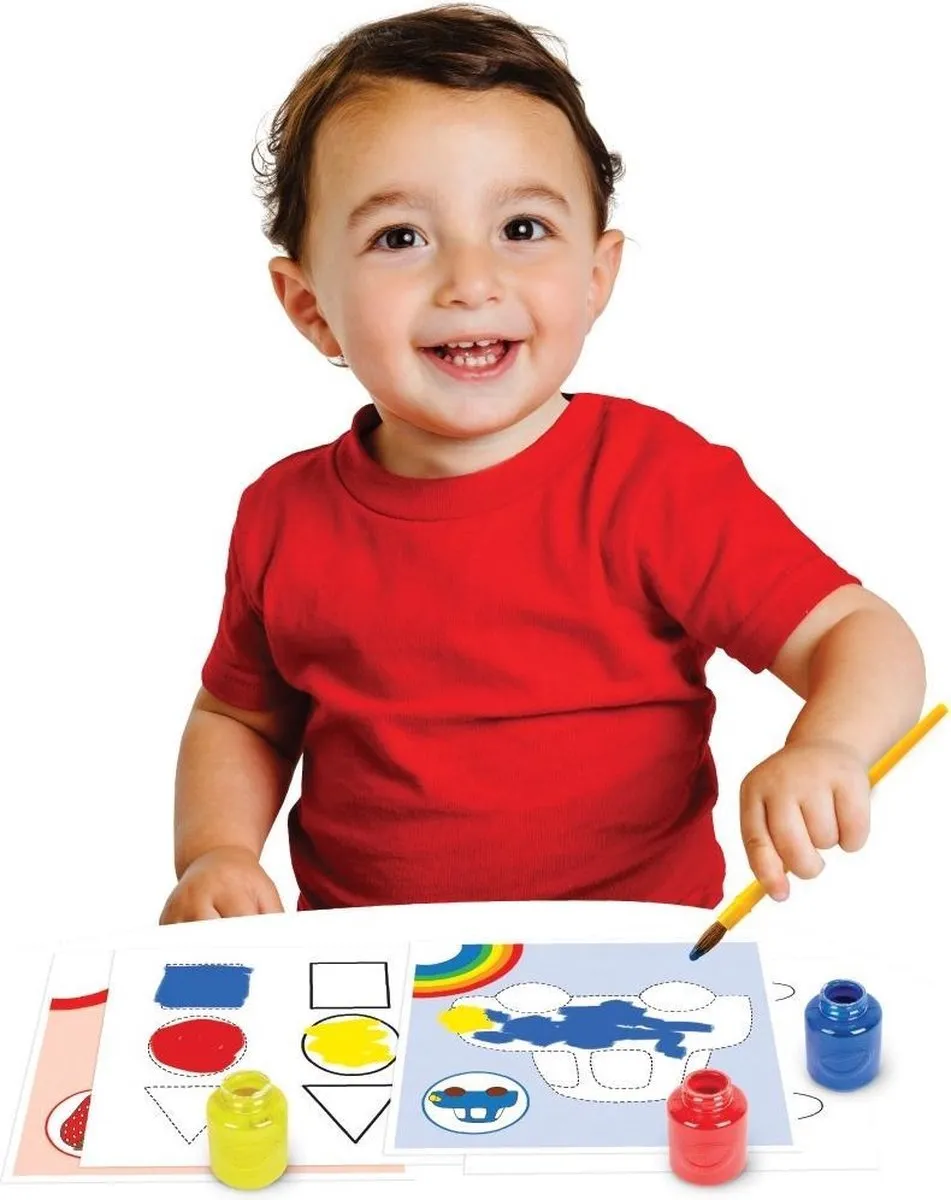 Crayola Mini Kids Uitwasbare Verfset 3-delig - Multicolor - afbeelding 3 van 6