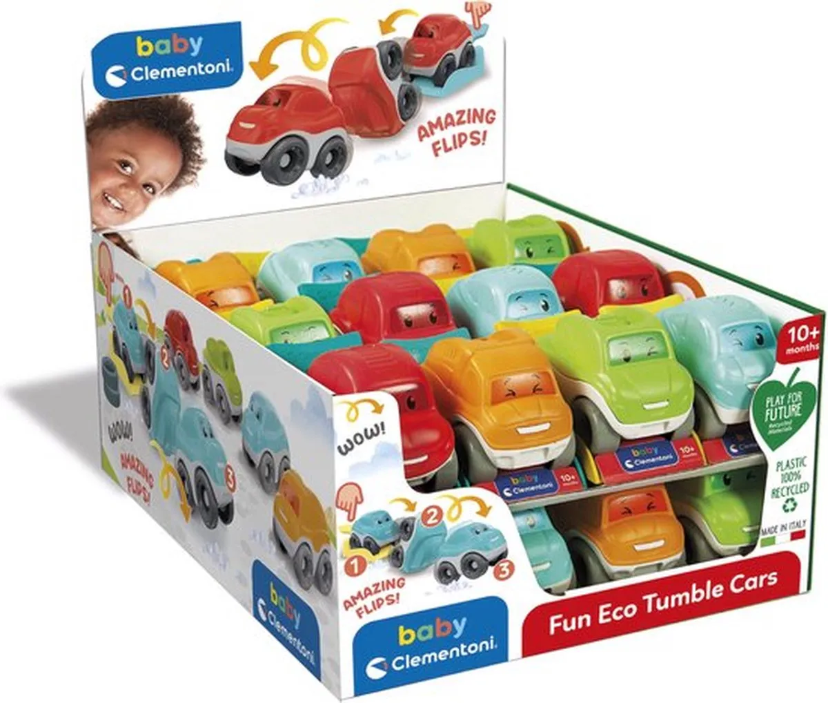 Clementoni Fun Eco Tumble Cars 17429