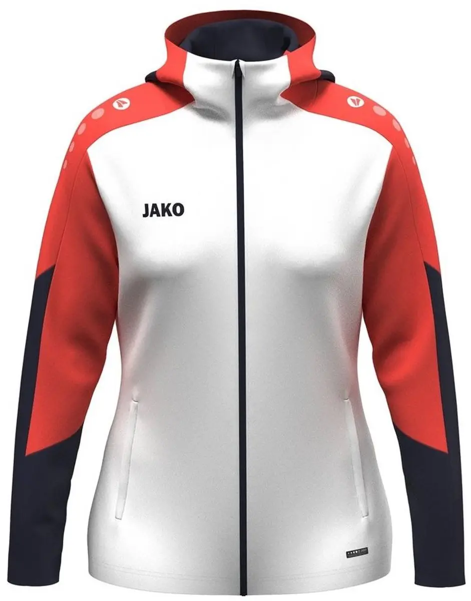 JAKO Dynamic Jas Dames - L - Wit/Koraal/Marine - afbeelding 6 van 6