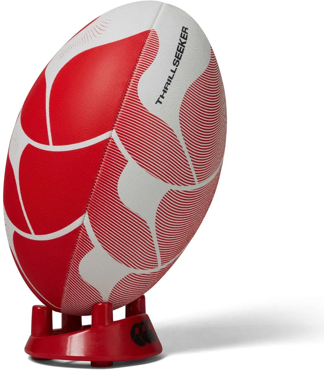 Canterbury Thrillseeker Rugby Ball Wit / Rood 5