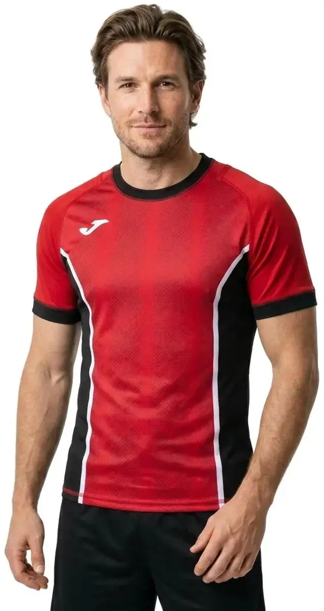 Joma Myskin III T-shirt - Rood/Zwart L - afbeelding 2 van 2
