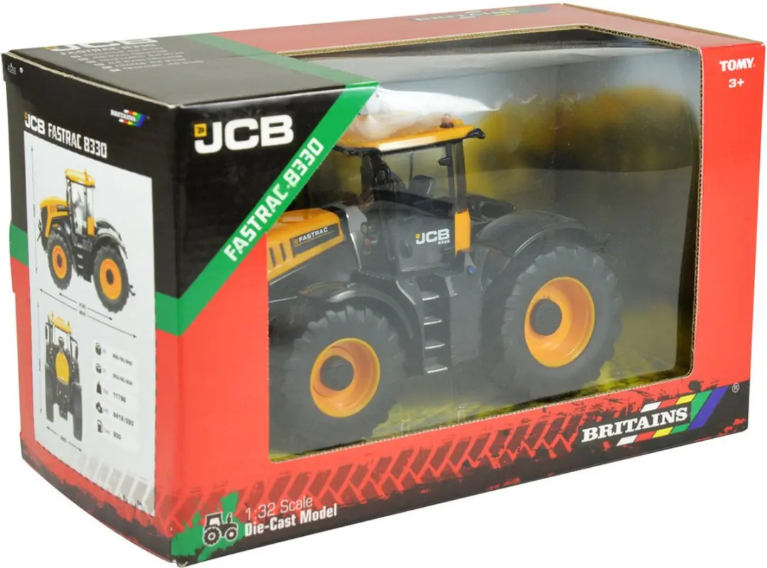 Britains JCB 8330 Fastrac 1:32 - Geel - afbeelding 6 van 6