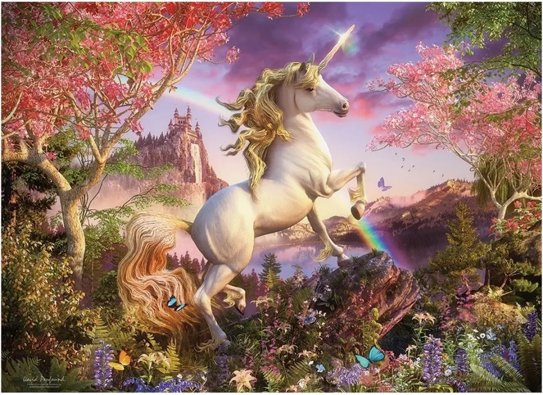 Cobble Hill Unicorn Puzzel 1000 Stukjes - Multi - afbeelding 2 van 2