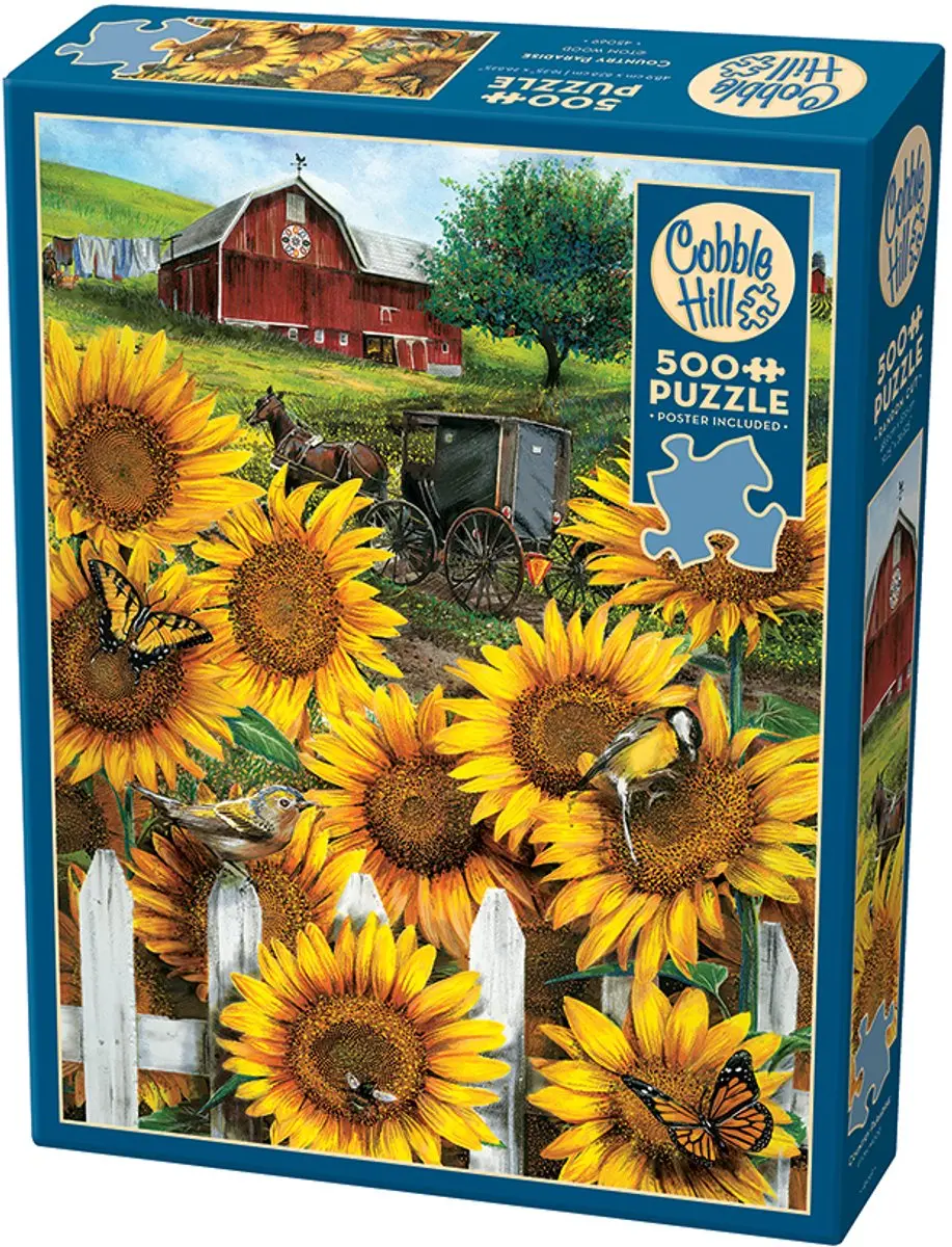 Cobble Hill Country Paradise Legpuzzel 1000 Stuks - Multicolor - afbeelding 2 van 3