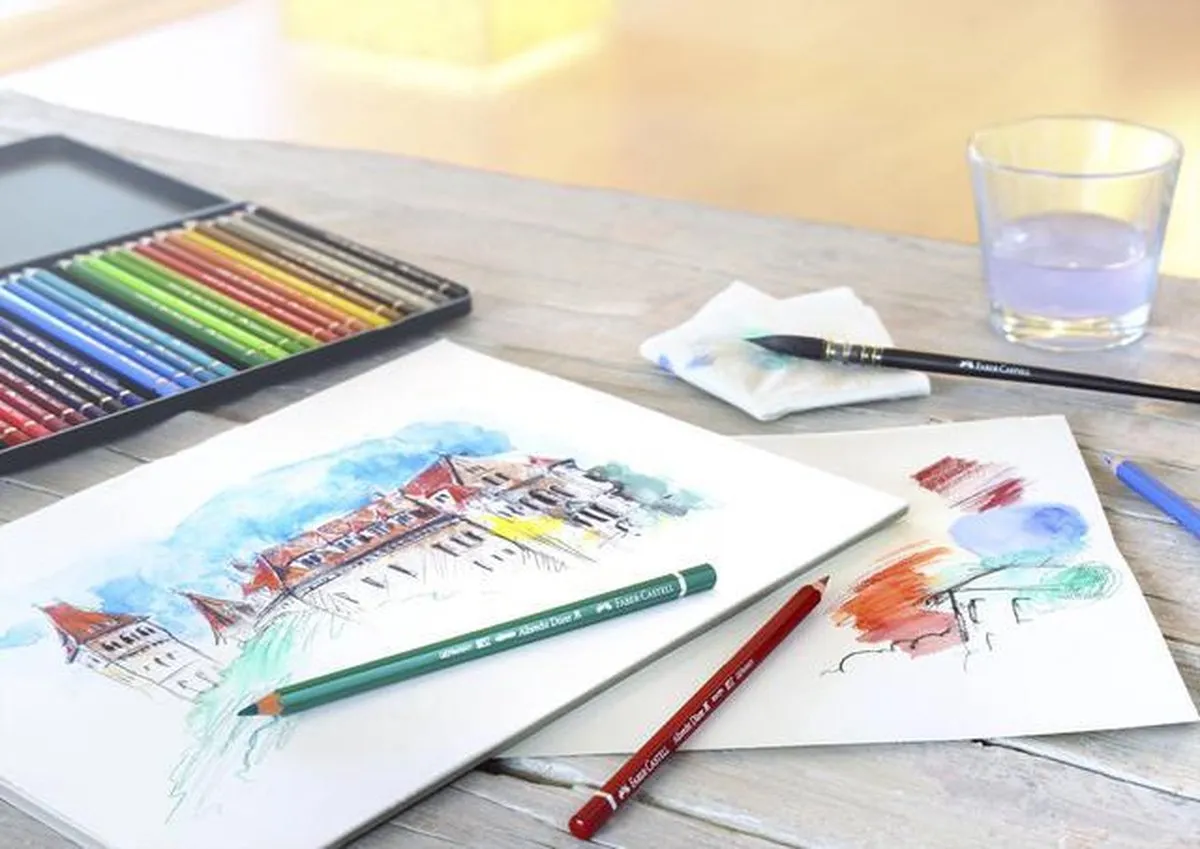 Faber-Castell Albrecht Dürer Aquarelpotlood 124 Karmijnroze