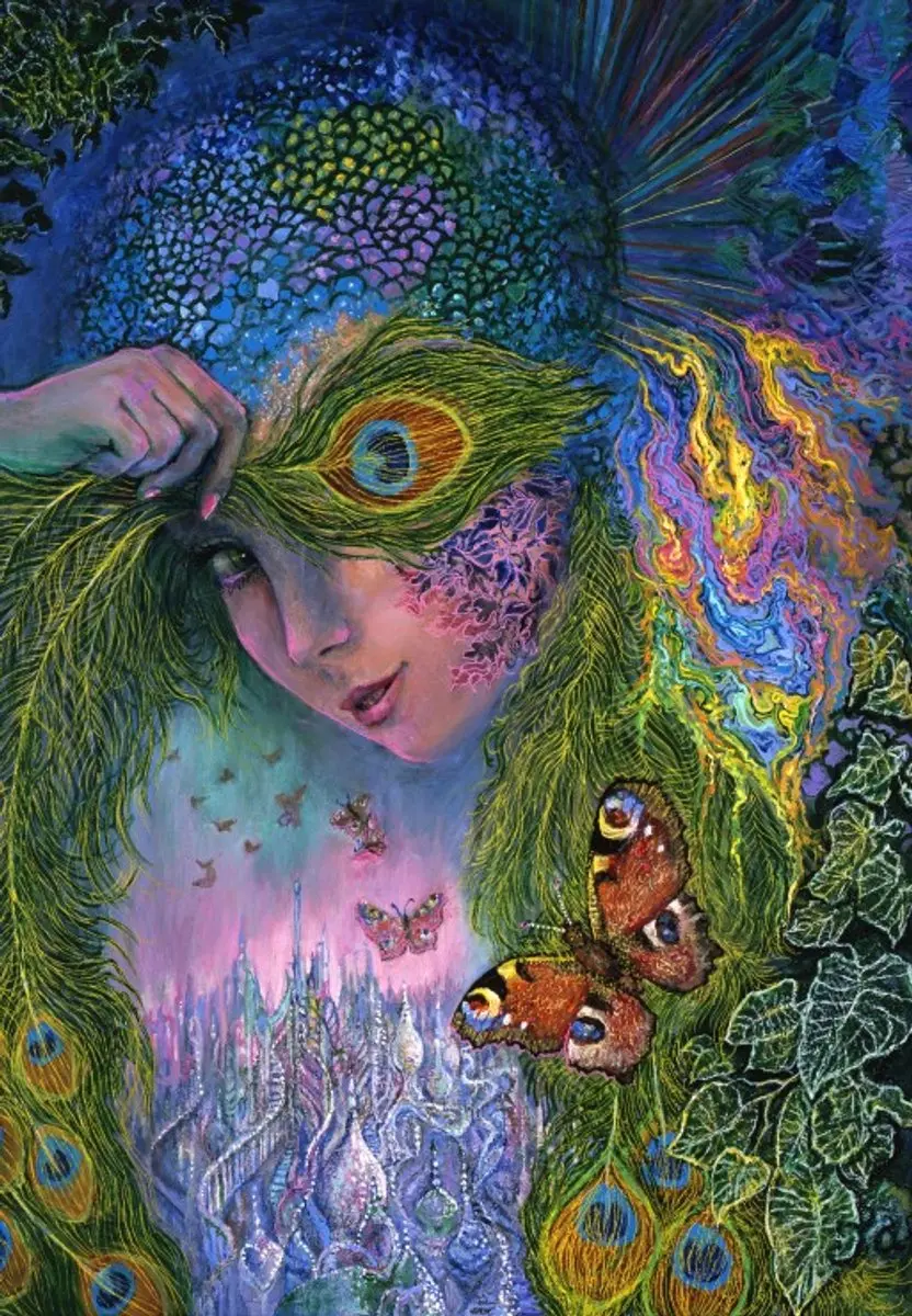 Grafika puzzel Peacock Goddess
