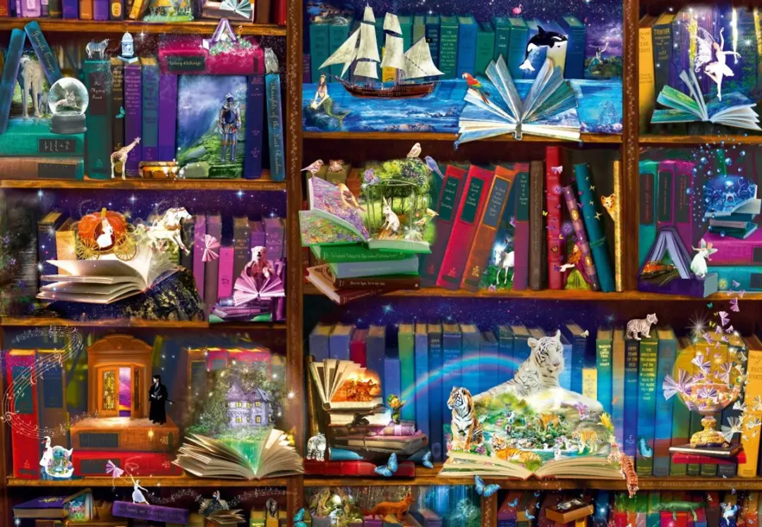Bluebird Puzzle legpuzzel Library Adventures in Reading