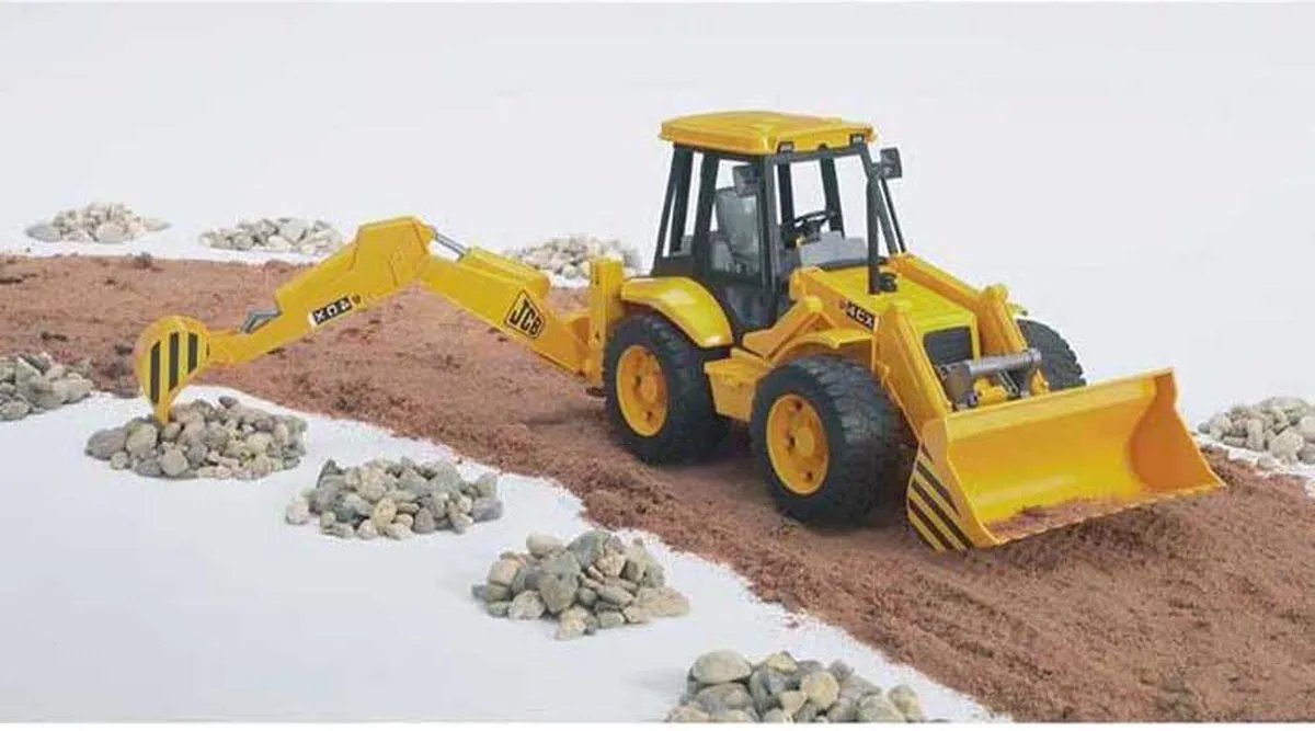 Bruder 2428 JCB Baggerkraan - Geel