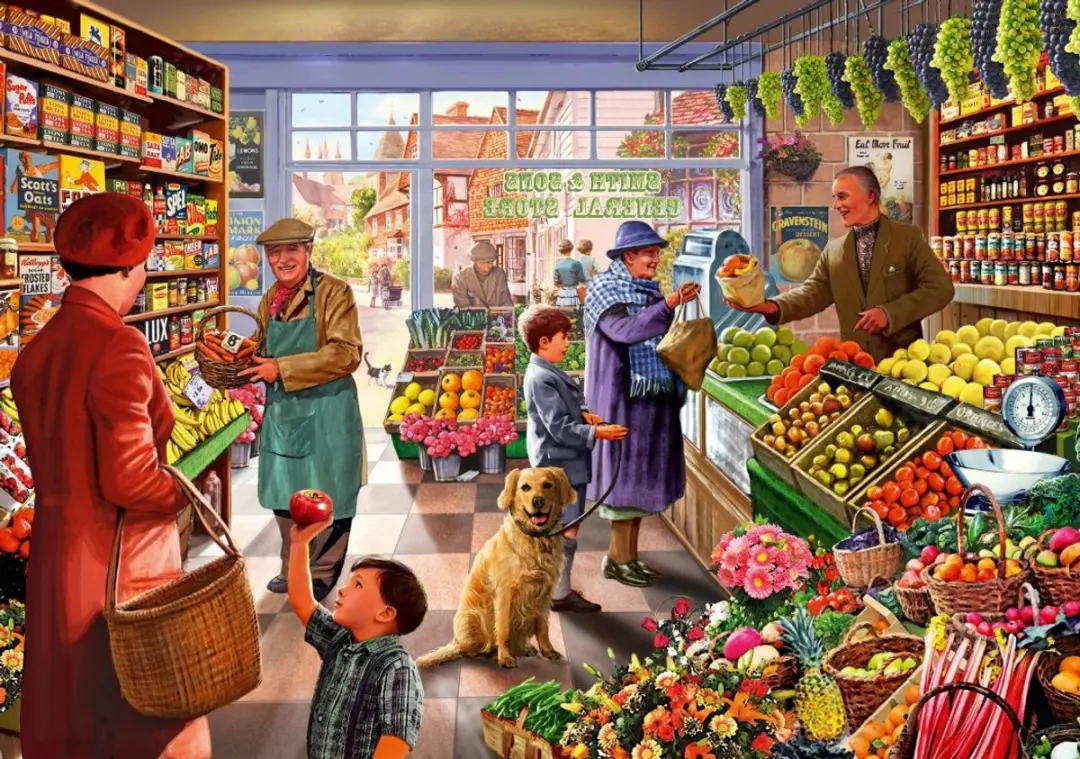 Bluebird Puzzle legpuzzel Village Greengrocer
