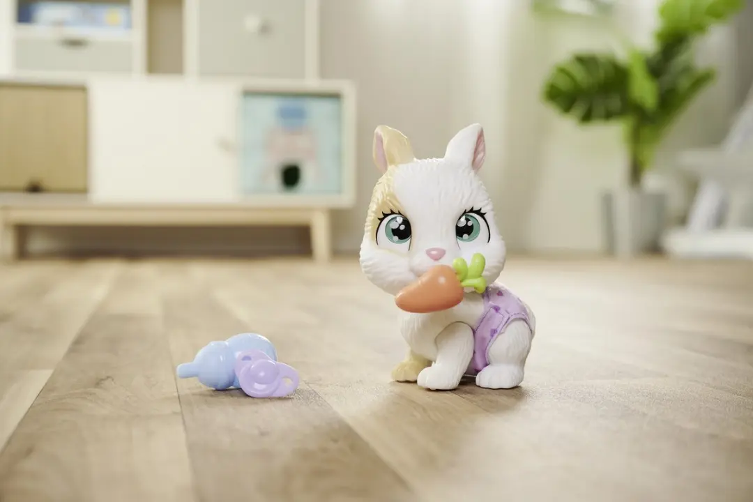 Simba Pamper Petz Konijn Speelfiguur - Wit/Rozig - afbeelding 4 van 6