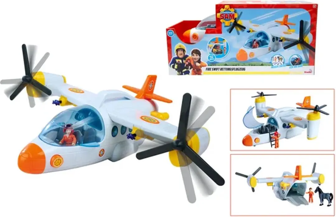 Simba Brandweerman Sam Swift Reddingsvliegtuig 109252615 - Multi kleuren - afbeelding 4 van 6