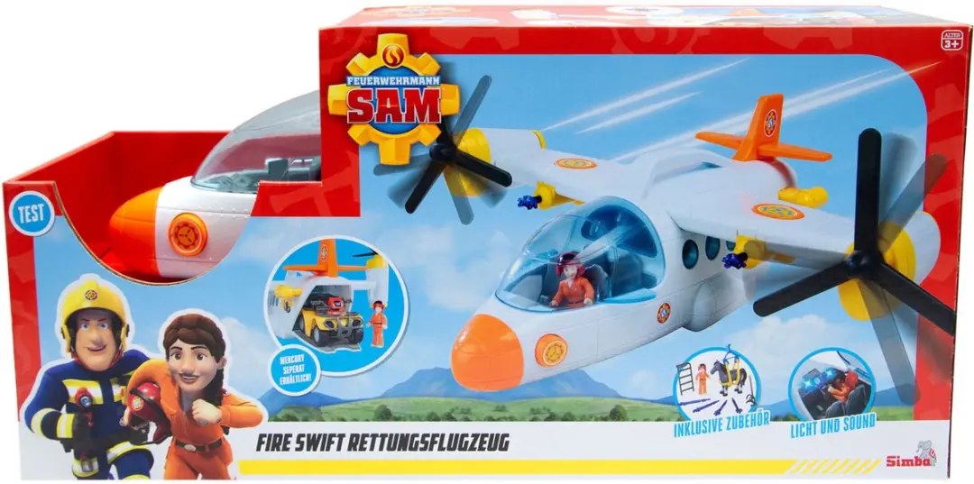 Simba Brandweerman Sam Swift Reddingsvliegtuig 109252615 - Multi kleuren - afbeelding 2 van 6