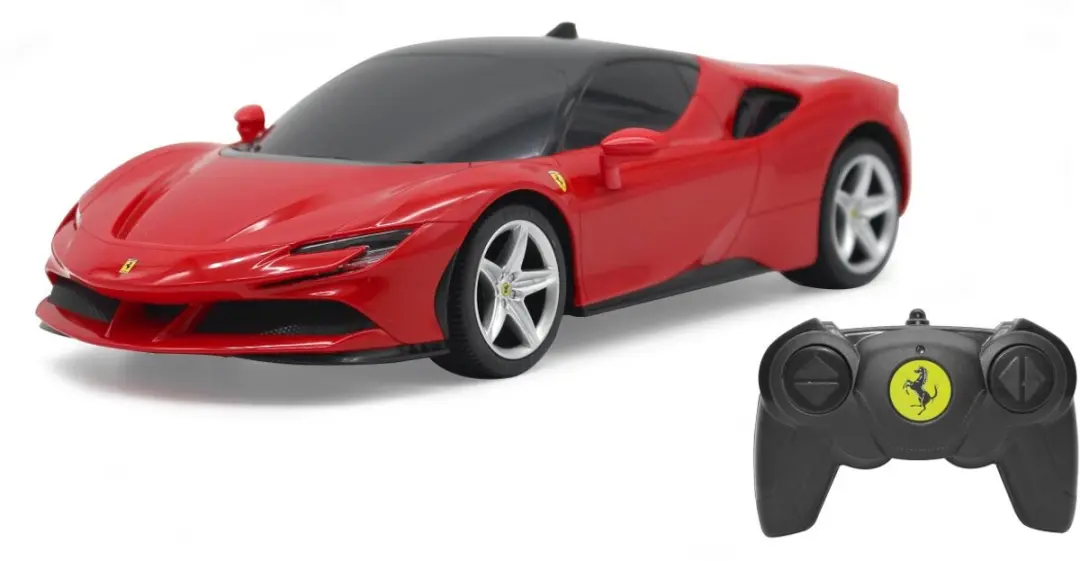 Jamara Ferrari SF90 Stradale RC Auto 16,5cm - Rood/Zwart - afbeelding 3 van 6