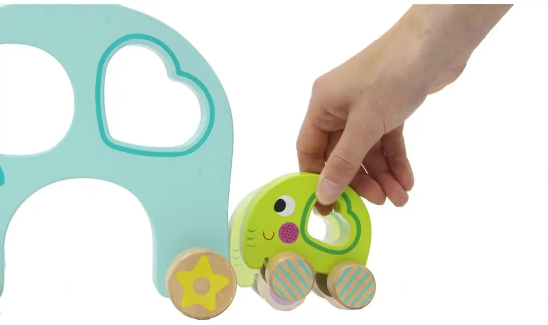 Jamara Olifant Junior Houten Trekfiguur 3-delig