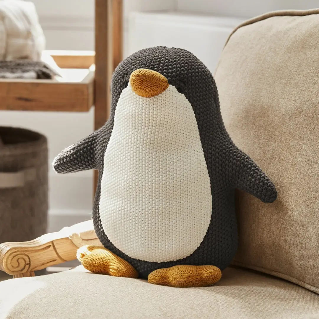 Loberon Knuffeldier Jocienne - Grijs/Geel/Wit
