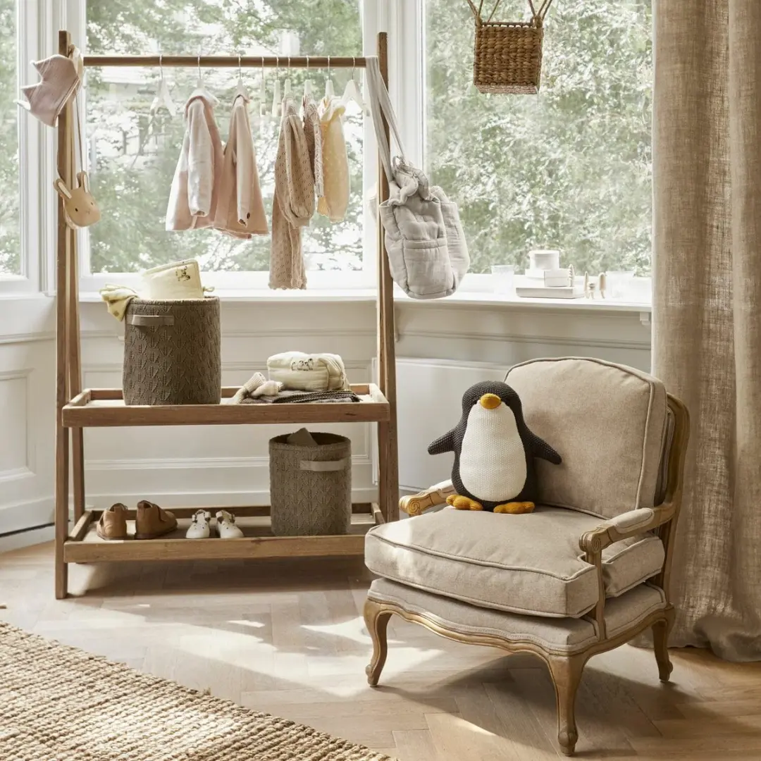 Loberon Knuffeldier Jocienne - Grijs/Geel/Wit