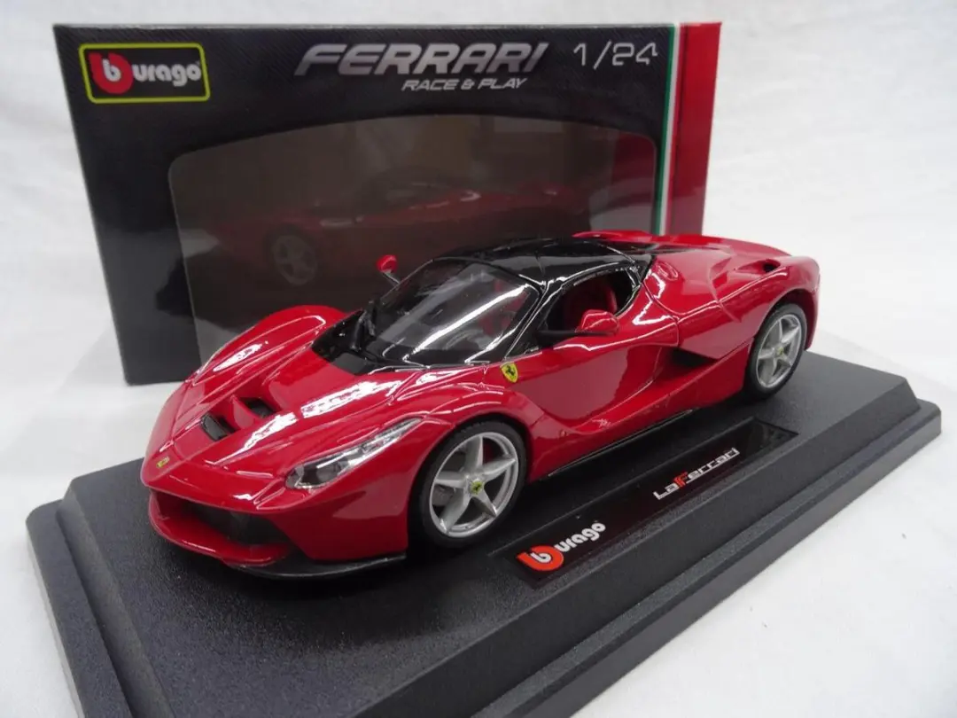 Bburago Ferrari Laferrari 1:24 Modelauto - Rood - afbeelding 3 van 6