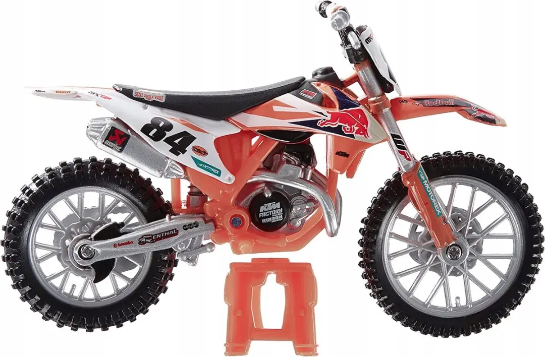 Bburago KTM 450 SX-F #84 Jeffrey Herlings 1:18 Schaalmodel - Oranje - afbeelding 3 van 5