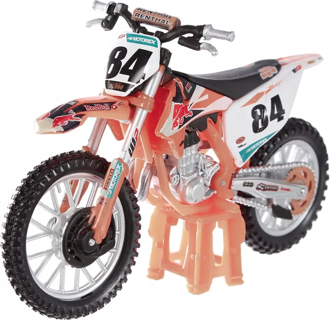 Bburago KTM 450 SX-F #84 Jeffrey Herlings 1:18 Schaalmodel - Oranje - afbeelding 2 van 5