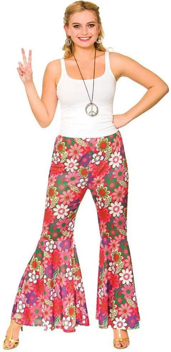 Disco hippie broek voor dames