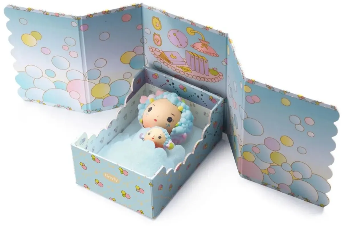 Djeco Tinyly Blue Tinyroom Miniatuur Slaapkamer