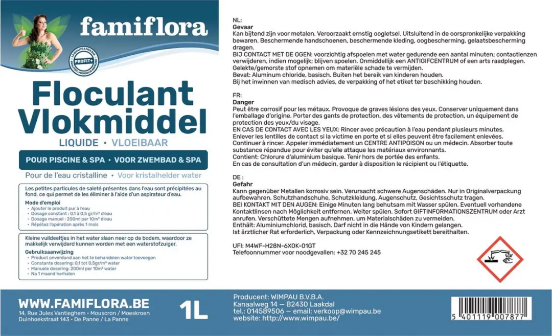 Famiflora Vlokmiddel Vloeibaar 1L