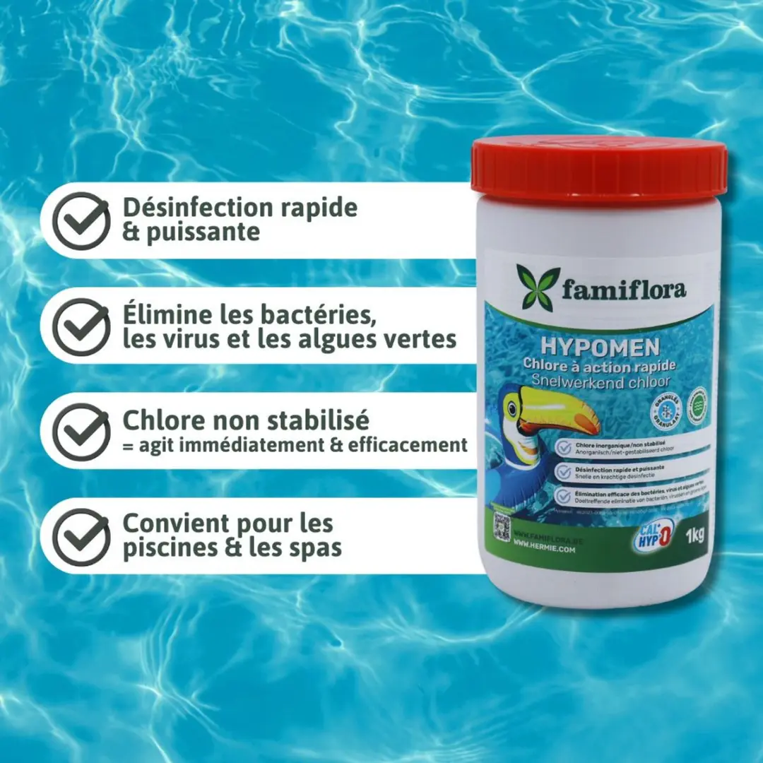 Famiflora Hypomen Chloorgranulaat 1kg - Snelwerkend