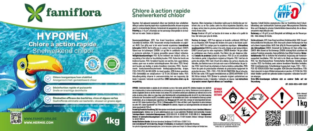 Famiflora Hypomen Chloorgranulaat 1kg - Snelwerkend - afbeelding 6 van 6