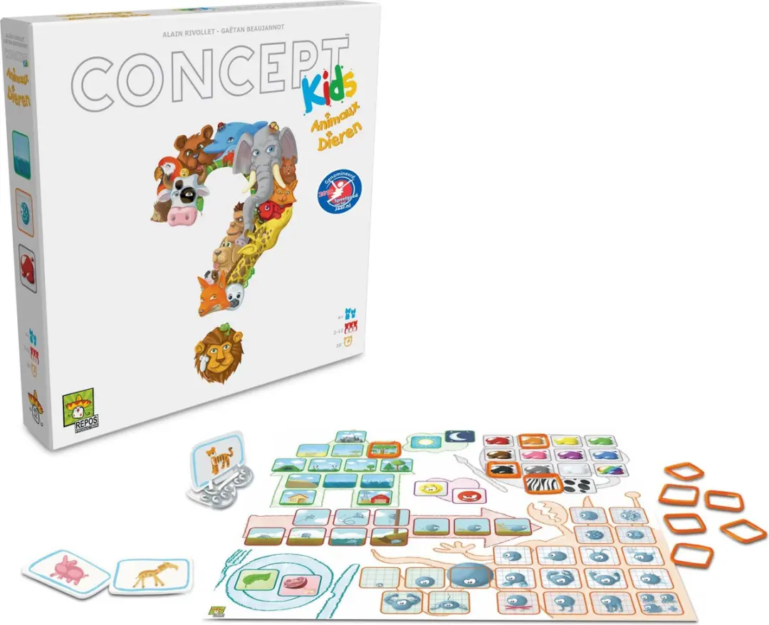 Repos Production Concept Kids Dieren Educatief Bordspel 5425016922743 - 2-12 Spelers