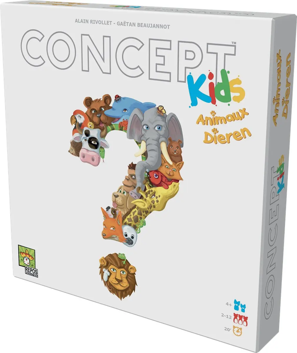 Repos Production Concept Kids Dieren Educatief Bordspel 5425016922743 - 2-12 Spelers