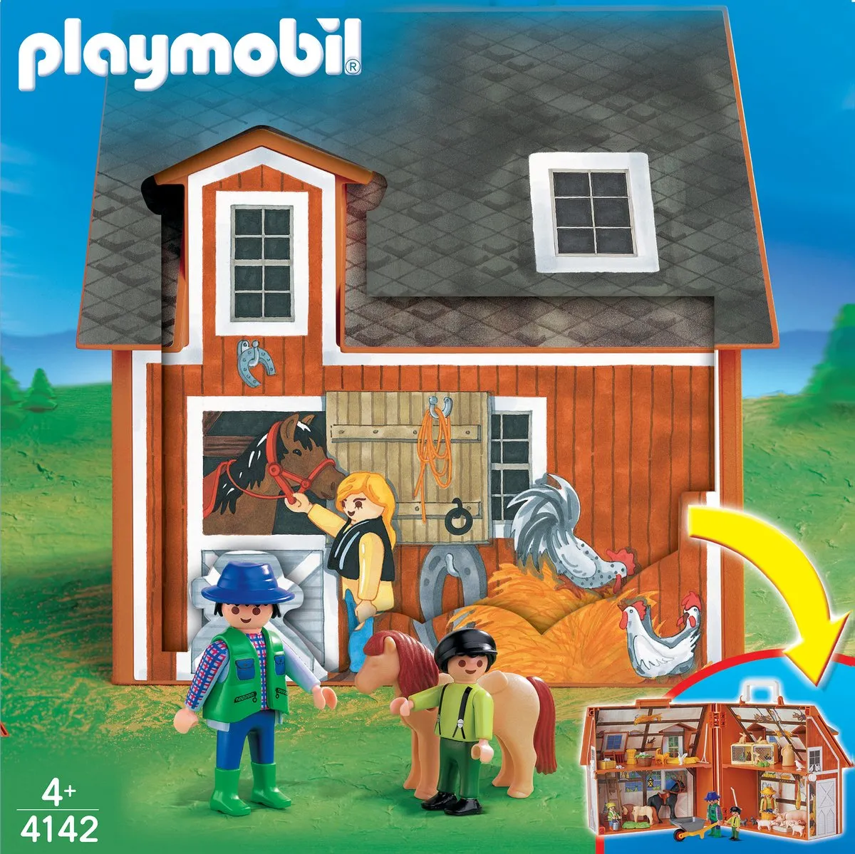 Playmobil Mijn Meeneem Boerderij 4142 - Meerkleurig