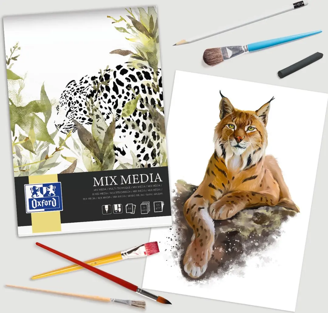 Oxford Mixed Media Blok A4 - 50 Vel - 225g - afbeelding 3 van 4