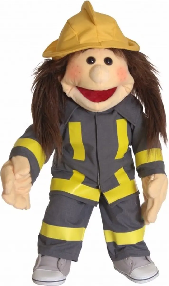 Living Puppets poppenkleding handpop 65cm brandweerkleding 3delig