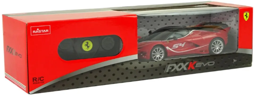 Jamara RASTAR Ferrari FXX K Evo 1:24 R/C Auto - Rood/Zwart