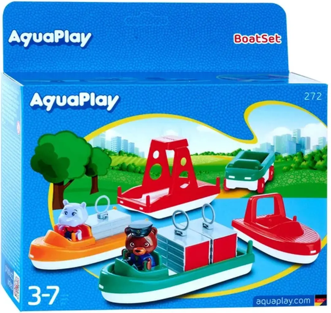Aquaplay Big Boten Set Waterbaanaccessoires - afbeelding 6 van 6