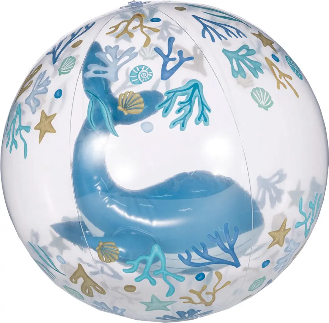 Little Dutch Strandbal 3D Ocean Dreams - Blauw